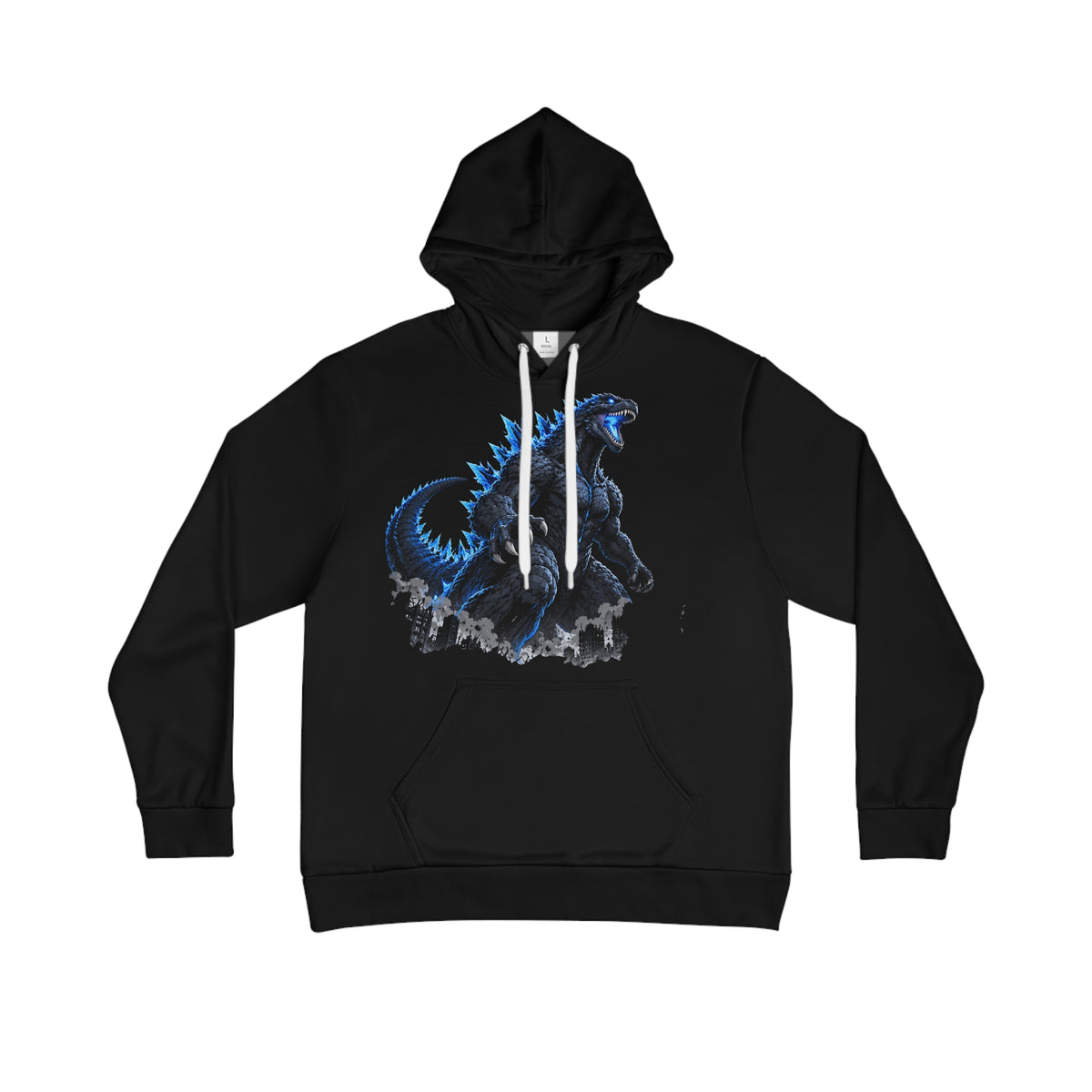 Godzilla Graphic Hoodie - 'VEXORA & Godzilla' Blue Monster Pullover