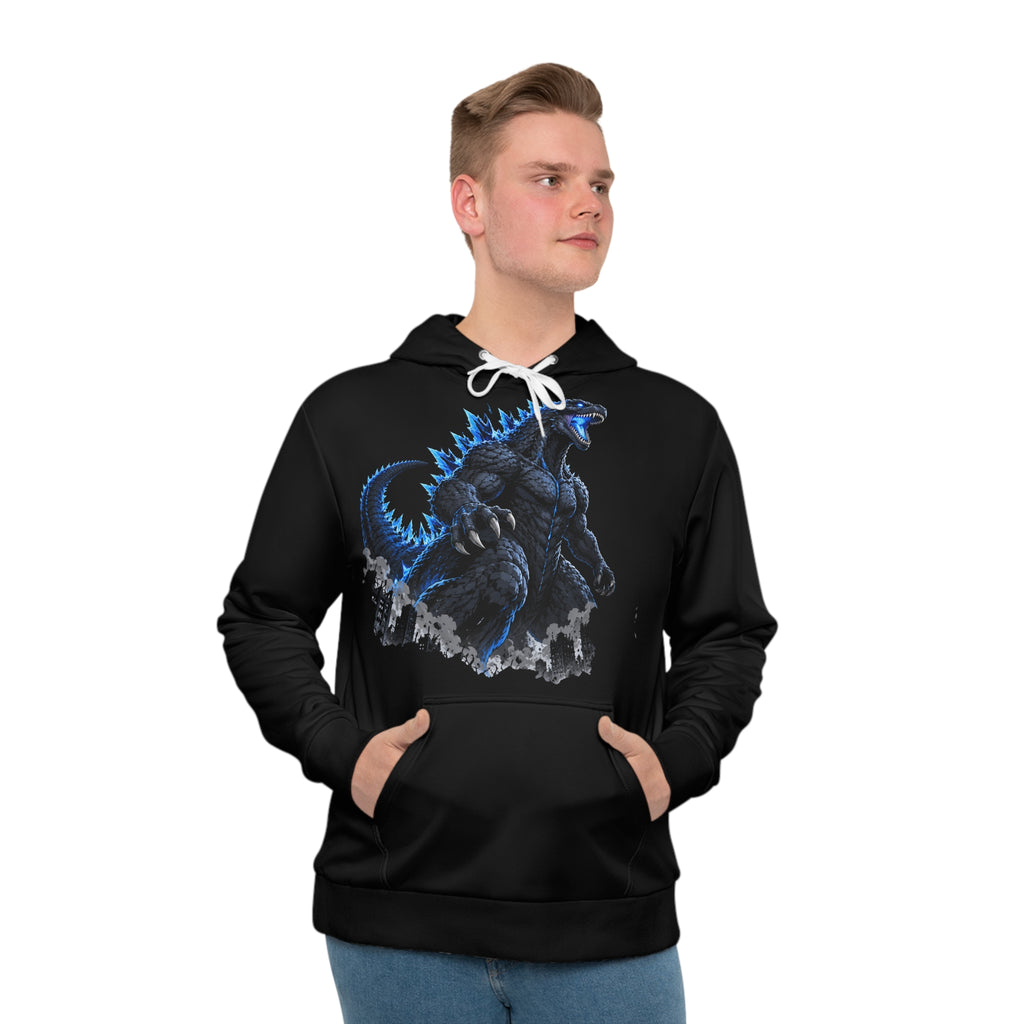 Godzilla Graphic Hoodie - 'VEXORA & Godzilla' Blue Monster Pullover